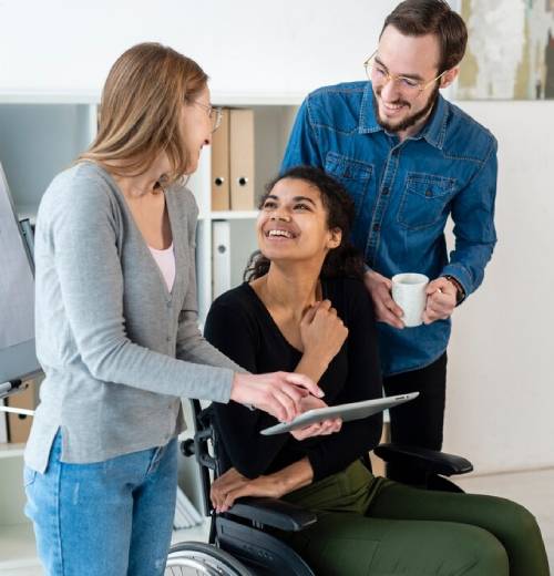 NDIS Providers offering support and guidance to participant