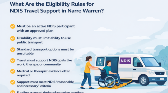 What Are the Eligibility Rules for NDIS Travel Support in Narre Warren?
